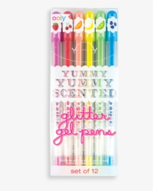 Yummy Yummy Scented Colored Glitter Gel Pens      Data - New Yummy Yummy Scented Glitter Gel Pens, HD Png Download, Transparent PNG