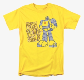 Bee Yourself Bumblebee Transformers T-shirt - Active Shirt, HD Png Download, Transparent PNG