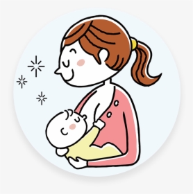 Transparent Baby In Womb Png - Mom And Baby Cartoon Png, Png Download, Transparent PNG