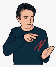 Secondary Hand Held Open With Palm Facing Signer - Illustration, HD Png Download, Transparent PNG