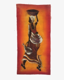 African Tribal Woman Painting - Pottery, HD Png Download, Transparent PNG