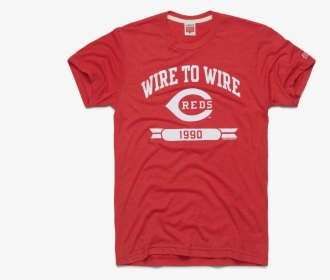Wire To Wire Reds Cincinnati Ohio Retro Baseball Mlb - Active Shirt, HD Png Download, Transparent PNG