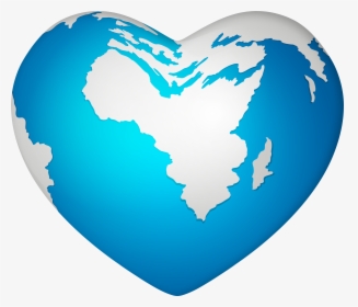 Heart Shape Earth Png Clipart, Transparent Png, Transparent PNG