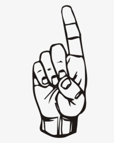 Index Finger Clipart Black And White, HD Png Download, Transparent PNG