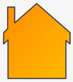 Orange House Clip Art, HD Png Download, Transparent PNG