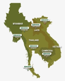 Thailand Laos Myanmar Cambodia, HD Png Download, Transparent PNG