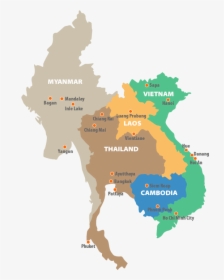 Guide Map - Burma Capital City Map, HD Png Download, Transparent PNG