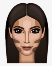 #kimoji #kimkardashian #kim #kardashian #jenniferart - Kim Kardashian Emoji, HD Png Download, Transparent PNG