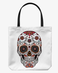 Sugar Skull Tote Bag - Catrina Skull, HD Png Download, Transparent PNG