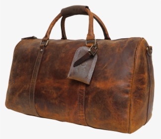 Nando Adventure Leather Duffel Bag Overnight Travel - Rough Leather Duffle Bag, HD Png Download, Transparent PNG