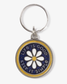 Daisy Keep It Simple Keeper Keyring - Life Is Good Keychain, HD Png Download, Transparent PNG