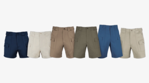 Shorts Of Different Lengths And Colors Lined Up Horizontally - Pocket, HD Png Download, Transparent PNG