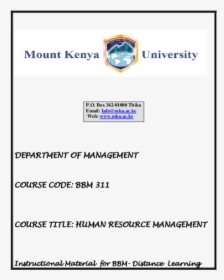 Mt. Kenya University, HD Png Download, Transparent PNG