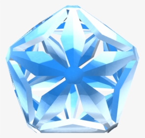 Xmas Low Poly 3d Snowflake - Diamond, HD Png Download, Transparent PNG