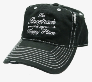 The Racetrack Is My Happy Place™ Embroidered Hat , - Baseball Cap, HD Png Download, Transparent PNG