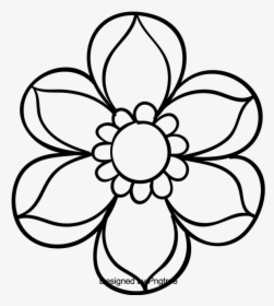 Beautiful Cartoon Hand Sketching Flowers, Beautiful, - Transparent Blossom Coloring Sheet, HD Png Download, Transparent PNG