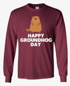 Awesome And Funny Happy Groundhog Day Youth Pc90y Port - Long-sleeved T-shirt, HD Png Download, Transparent PNG