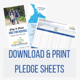 Download & Print Pledge Sheet Button - Online Advertising, HD Png Download, Transparent PNG
