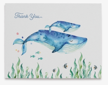 1 Whale 1 - Thank You Cards Ocean, HD Png Download, Transparent PNG