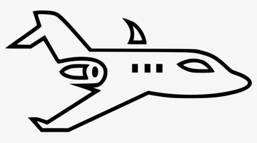 Aeroplane - Line Art, HD Png Download, Transparent PNG