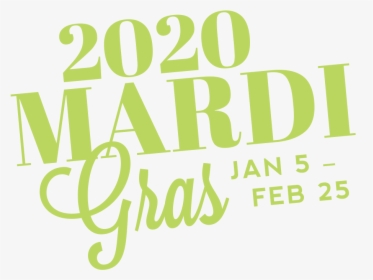 2020 Mardi Gras Logo Green - Mardi Gras 2020 Logos, HD Png Download, Transparent PNG