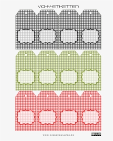 Free Printable Gift Tags Gingham, HD Png Download, Transparent PNG