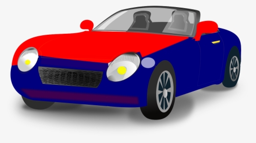 Cartoon Red And Blue Car, HD Png Download, Transparent PNG
