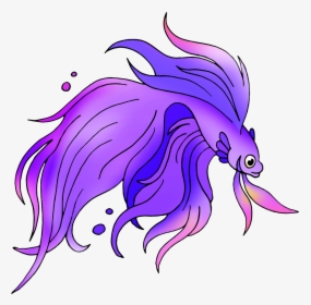 #angelfish #fish #purple #myedit #drawing Op Drawing - Illustration, HD Png Download, Transparent PNG