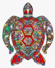 Turtle Mandala Drawings, HD Png Download, Transparent PNG