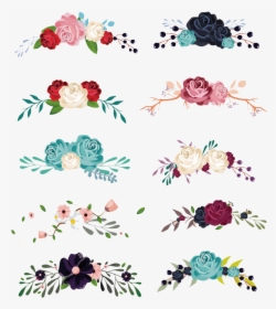 Flower Material Collection Decoration Euclidean Vector - Vintage Furniture Decals, HD Png Download, Transparent PNG