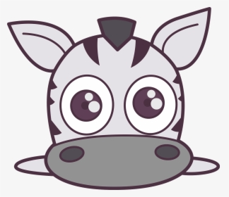 Zebra Face Cartoon, HD Png Download, Transparent PNG