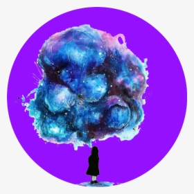 Transparent Purple Galaxy Png - Unexplained Feeling, Png Download, Transparent PNG