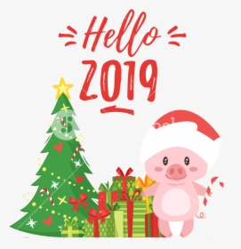 Happy New Year Png Image - 2019 New Year Cartoon, Transparent Png, Transparent PNG