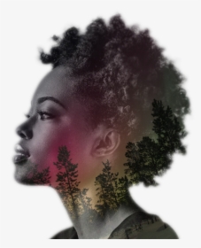 Side Profile Of Black Woman Face, HD Png Download, Transparent PNG