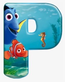Alfabeto Decorativo Nemo Png - Finding Nemo Alphabet Letters, Transparent Png, Transparent PNG