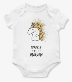 Sparkly As A Unicorn Baby Onesie - Rough Collie, HD Png Download, Transparent PNG