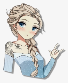 Image Of Tatted Elsa - Cartoon, HD Png Download, Transparent PNG