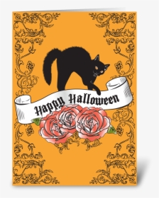 Happy Halloween Greeting Card - Illustration, HD Png Download, Transparent PNG
