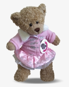 Teddy Bear Outfit Pink Knitted Jacket Outfit - Teddy Bear, HD Png Download, Transparent PNG