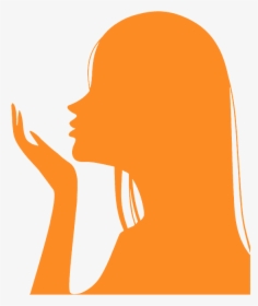 Woman Hair Silhouette Png, Transparent Png, Transparent PNG