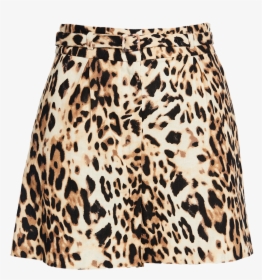 Leopard Linen Short In Colour Butterum - Miniskirt, HD Png Download, Transparent PNG