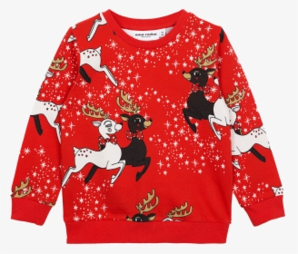 Mini Rodini Reindeer Sweatshirt, HD Png Download, Transparent PNG