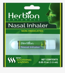 Nasal Inhaler By Herbion Naturals Comes With Soothing, HD Png Download, Transparent PNG