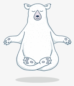 Meditating Bear Clipart, HD Png Download, Transparent PNG