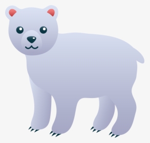 Cute Polar Bear Clip Art - Snow Animals Clip Art, HD Png Download, Transparent PNG