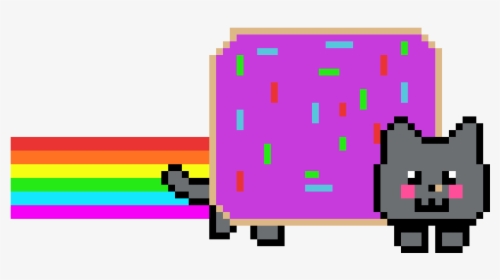 Nyan Cat Rainbow Gif, HD Png Download, Transparent PNG