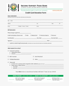 Credit Card Donation Form Main Image - Donation Form Template, HD Png Download, Transparent PNG