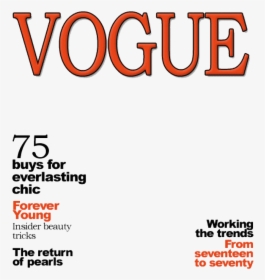 Vogue Magazine Cover Png Image - Magazine Cover Template Vogue, Transparent Png, Transparent PNG
