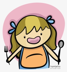 Hungry Girl Hungry Girl Cartoon Hungry Girl Cartoon - Girl Hungry Png, Transparent Png, Transparent PNG
