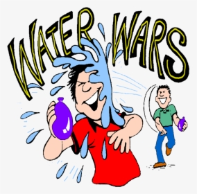 Water Balloon Fight Cartoon, HD Png Download, Transparent PNG